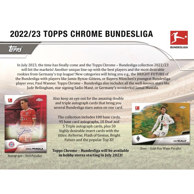 「GOH‘S」2022-23 TOPPS Chrome Bundesliga Hobby 德甲-單包