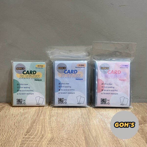 「GOH’S」 無品牌高透光超透明卡膜 卡片保護膜 一包100入-適用球員卡