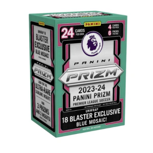 「GOH’S」2023-24 PANINI EPL Prizm Blaster Box Blue Mosaic 英超手雷盒-藍馬賽克