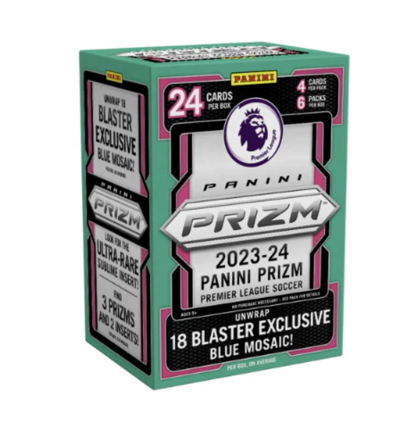 「GOH’S」2023-24 PANINI EPL Prizm Blaster Box Blue Mosaic 英超手雷盒-藍馬賽克