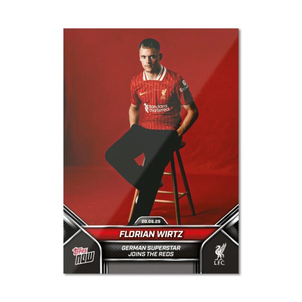 「GOH’S」Florian Wirtz - 2024-25 Liverpool Topps NOW® - Card 1 - PR: 3516
