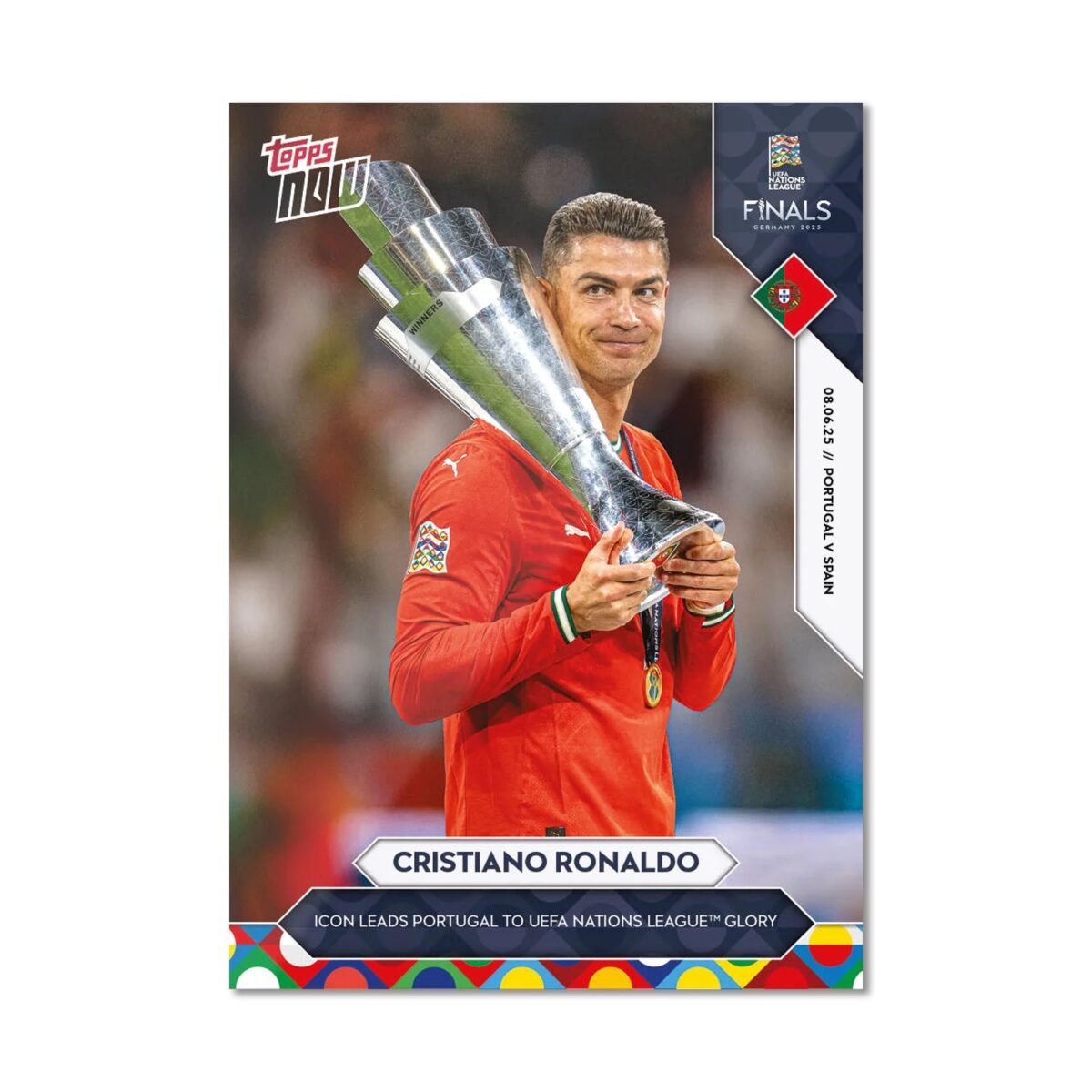 「GOH’S」Cristiano Ronaldo - 2025 UEFA Nations League Topps NOW® - Card 7 - PR: 11151