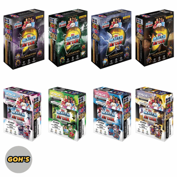 「GOH’S」2025-26 Topps Match Attax UCC Mega Tin & Mini Tin - MA小鐵盒&大鐵盒