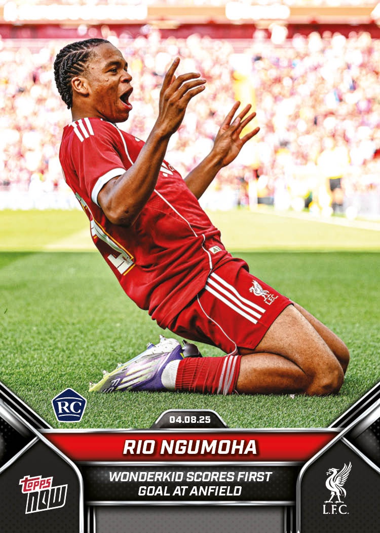 「GOH’S」Rio Ngumoha - 2024-25 Liverpool Topps NOW® - Card 3 - PR: 8991