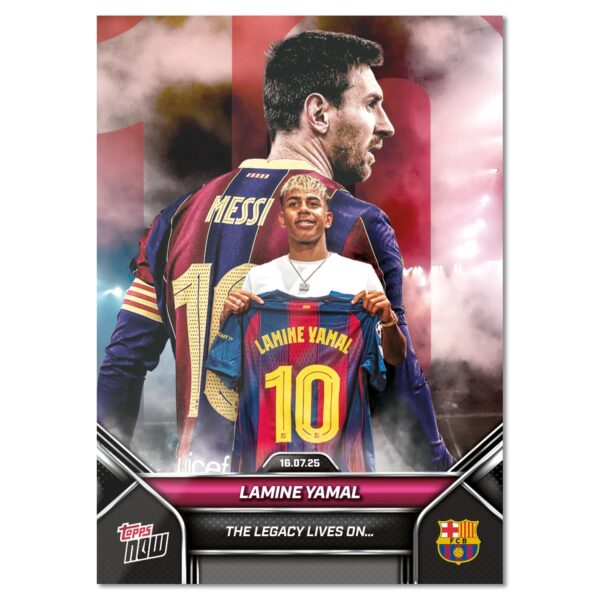 img_4202 「GOH’S」Lamine Yamal - 2025 FC Barcelona Topps NOW® - Card 2 - LOOK FOR DUAL AUTO - PR: 76476