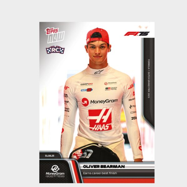 「GOH’S」Oliver Bearman - 2025 Formula 1® Topps NOW® - Card 59 - PR: 2017