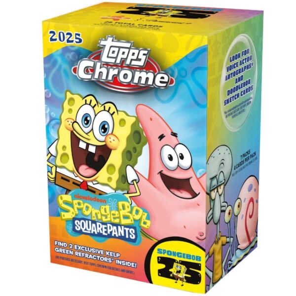 「GOH’S」2025 Topps Chrome SpongeBob 25th Anniversary Blaster Box - 海綿寶寶手雷