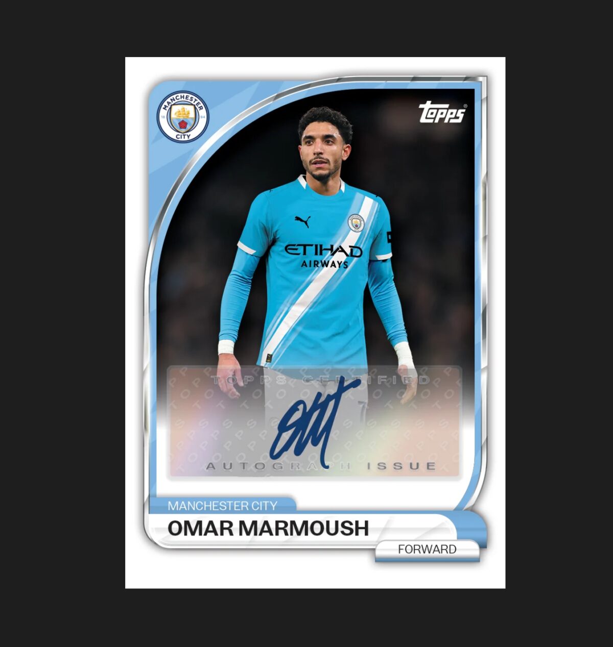 「GOH’S」2025-26 TOPPS Manchester City Collector Tin 曼城鐵盒隊盒