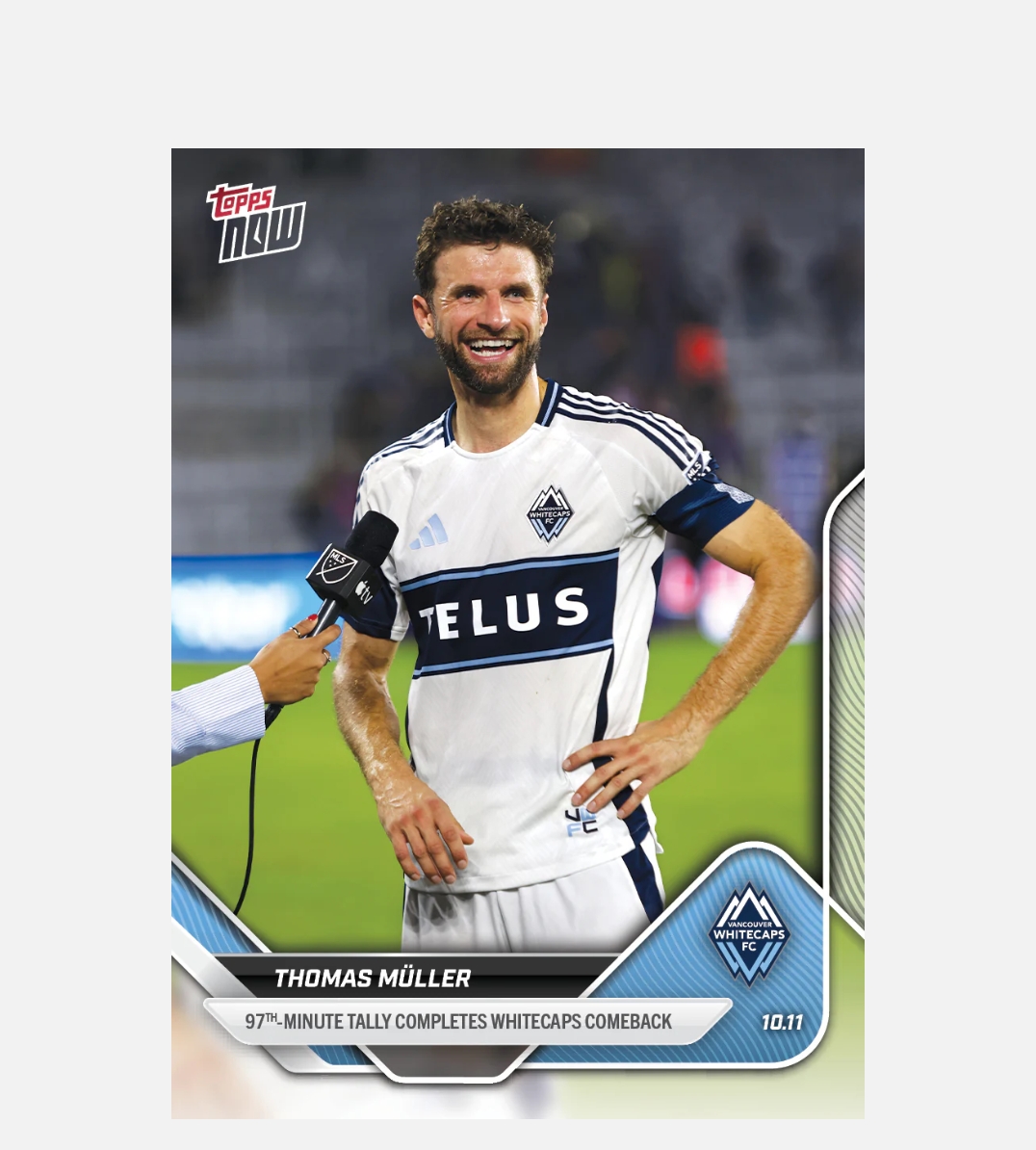 「GOH’S」Thomas Müller - 2025 MLS Topps NOW® - Card 114 - PR: 247