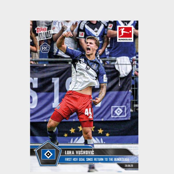 「GOH’S」Luka Vušković - 2025-26 Bundesliga Topps NOW® - Card 24 - PR: 1885