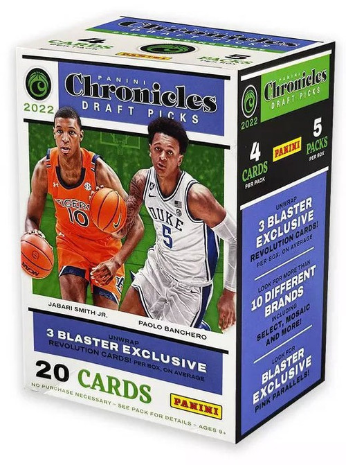 「GOH’S」2022-23 Panini Chronicles Draft Picks Basketball Blaster Box Pink Parallels - NBA編年史手雷