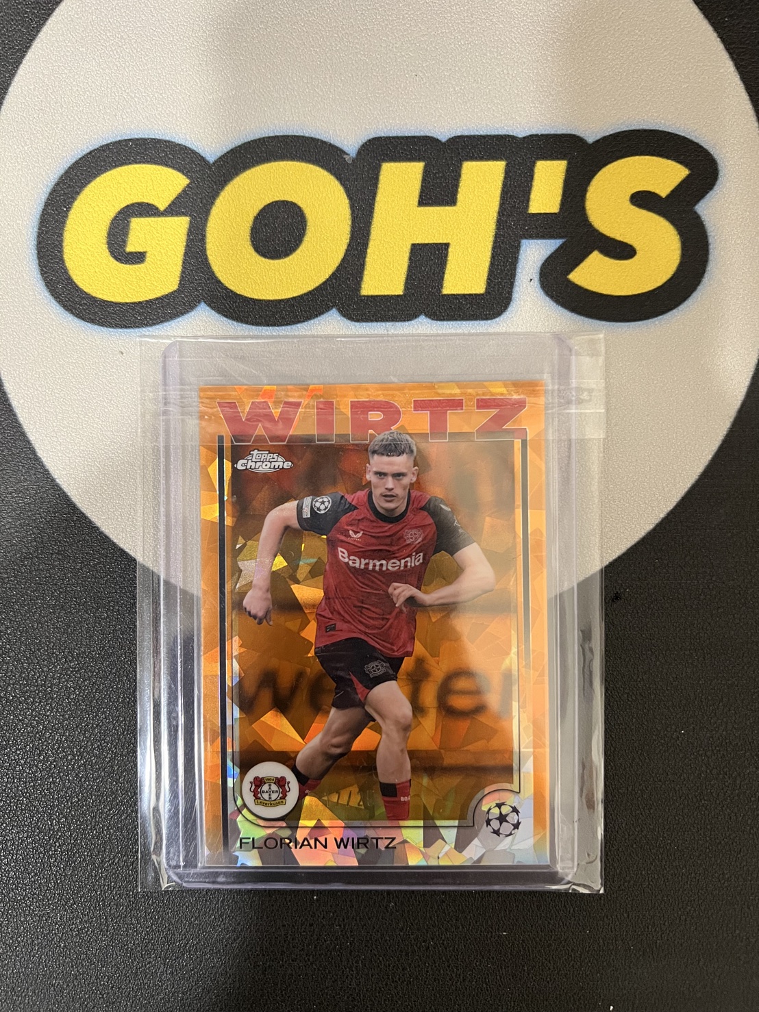 「GOH’S」2024-25 Topps Chrome Sapphire UEFA UCC Florian Wirtz Orange #/25