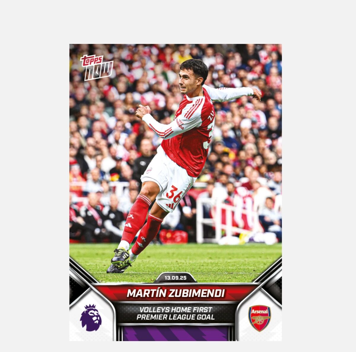 「GOH’S」Martín Zubimendi - 2025-26 Premier League Topps NOW® - Card 17 - PR: 719
