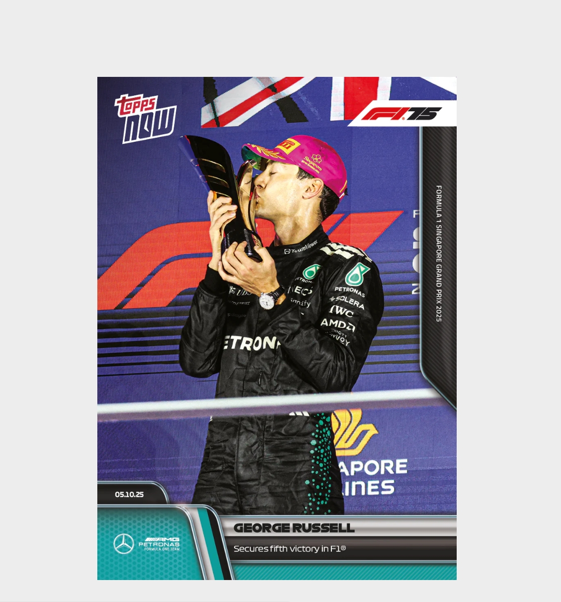 「GOH’S」George Russell - 2025 Formula 1® Topps NOW® - Card 67 - PR: 2978