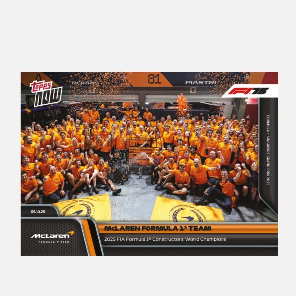 「GOH’S」McLaren Formula 1® Team - 2025 Formula 1® Topps NOW® - Card 66 - PR: 2634