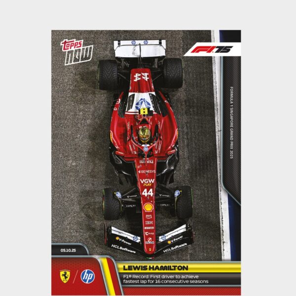 「GOH’S」Lewis Hamilton - 2025 Formula 1® Topps NOW® - Card 69 - PR: 4082