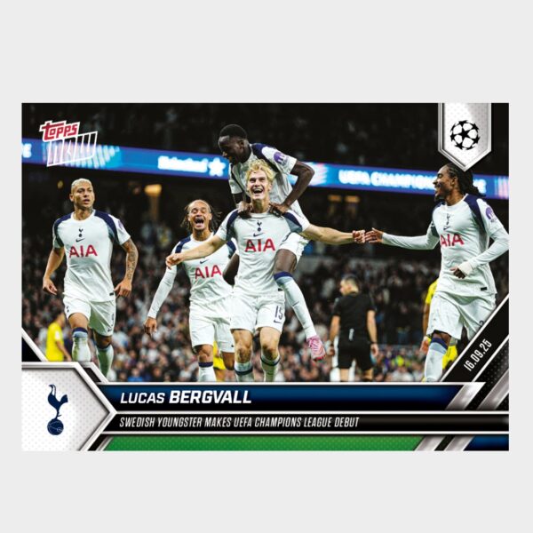 「GOH’S」Lucas Bergvall - 2025-26 UCL Topps NOW® Card 11 - PR: 528