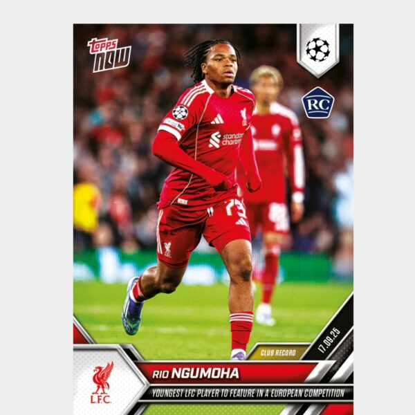 「GOH’S」Rio Ngumoha - 2025-26 UCL Topps NOW® - Card 14 - PR: 2412