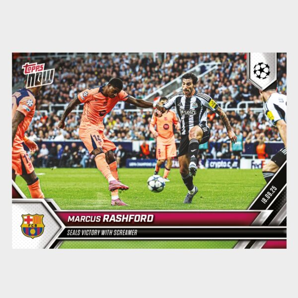 「GOH’S」Marcus Rashford - 2025-26 UCL Topps NOW® - Card 21 - PR: 514