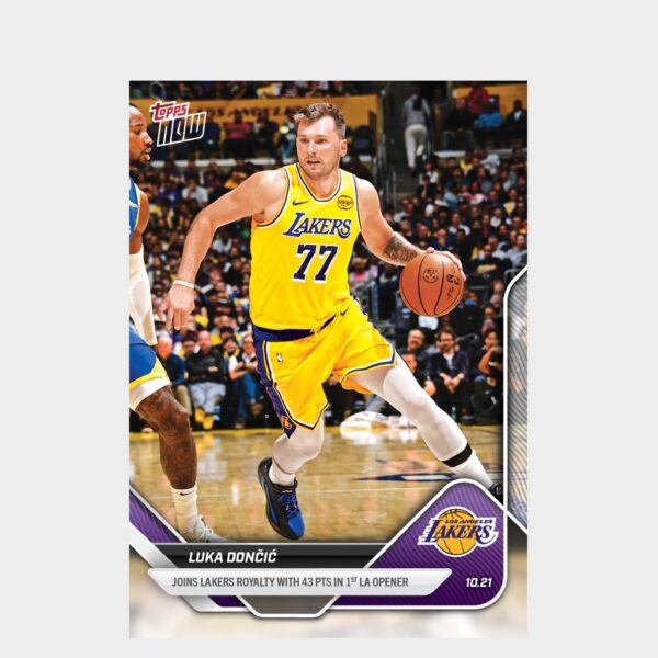 「GOH’S」Luka Dončić - 2025-26 NBA Topps NOW® - Card 5 - PR: 7591