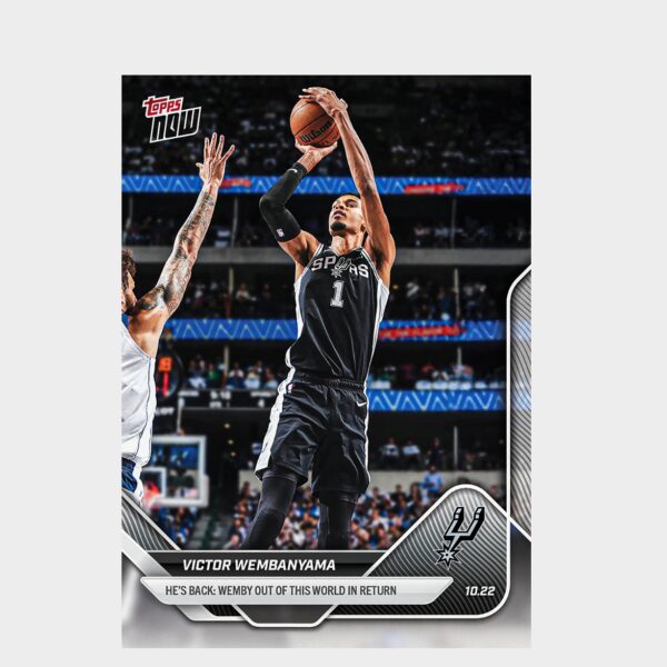 「GOH’S」Victor Wembanyama - 2025-26 NBA Topps NOW® - Card 19 - PR: 13527