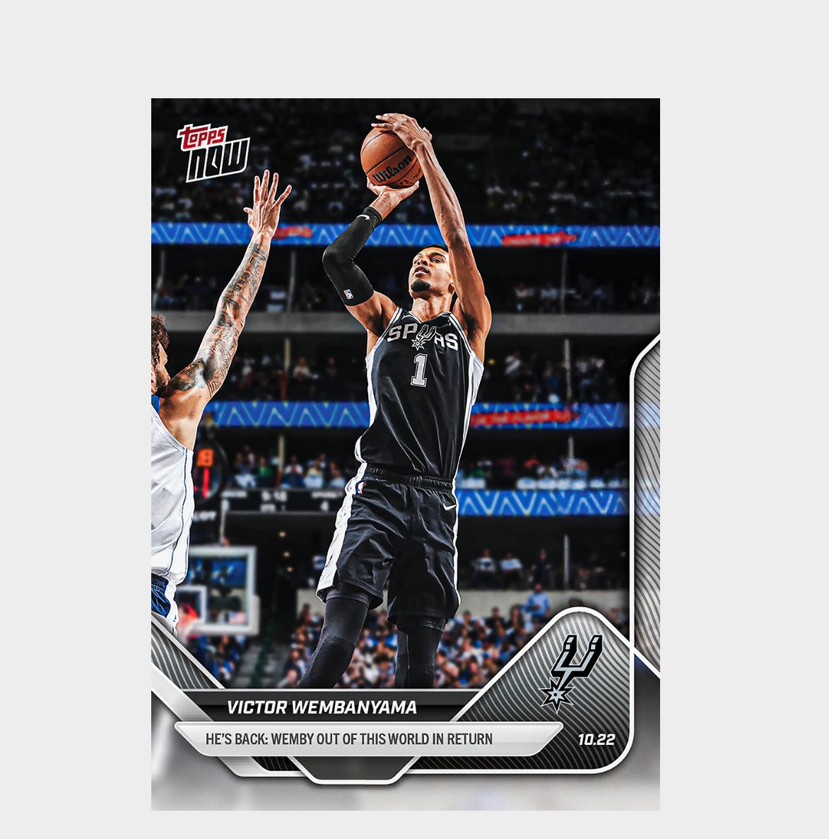 「GOH’S」Victor Wembanyama - 2025-26 NBA Topps NOW® - Card 19 - PR: 13527