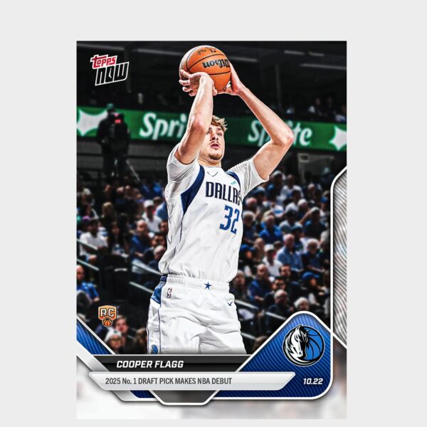 「GOH’S」Cooper Flagg - 2025-26 NBA Topps NOW® - Card 6 - PR: 43182