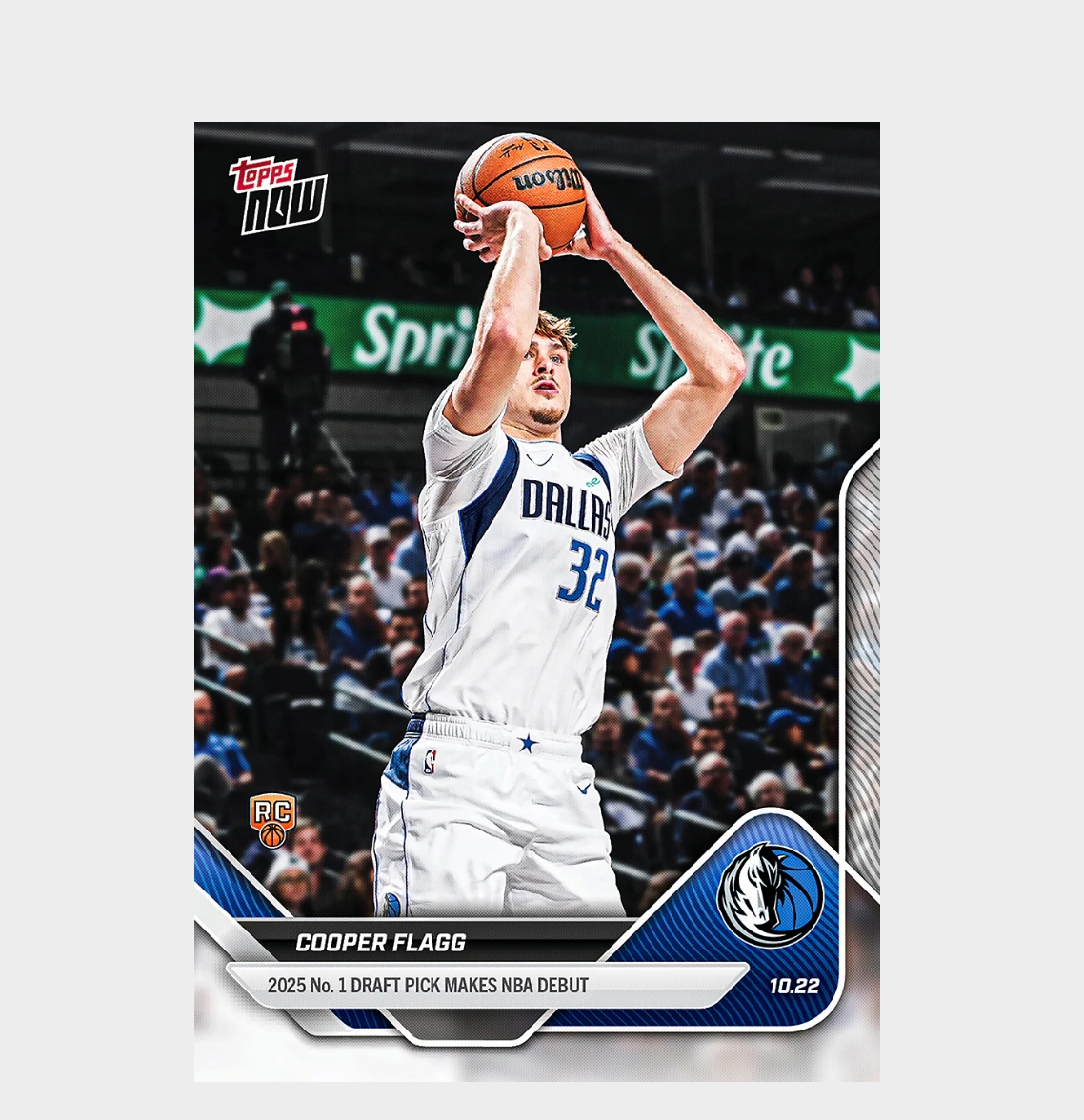 「GOH’S」Cooper Flagg - 2025-26 NBA Topps NOW® - Card 6 - PR: 43182