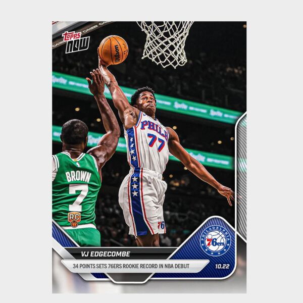 「GOH’S」VJ Edgecombe - 2025-26 NBA Topps NOW® - Card 11 - PR: 17761