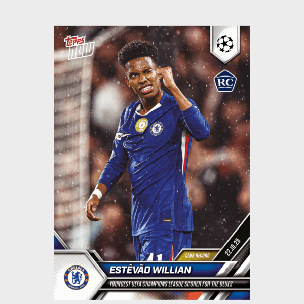 「GOH’S」Estêvão Willian - 2025-26 UCL Topps NOW® - Card 39 - PR: 3182