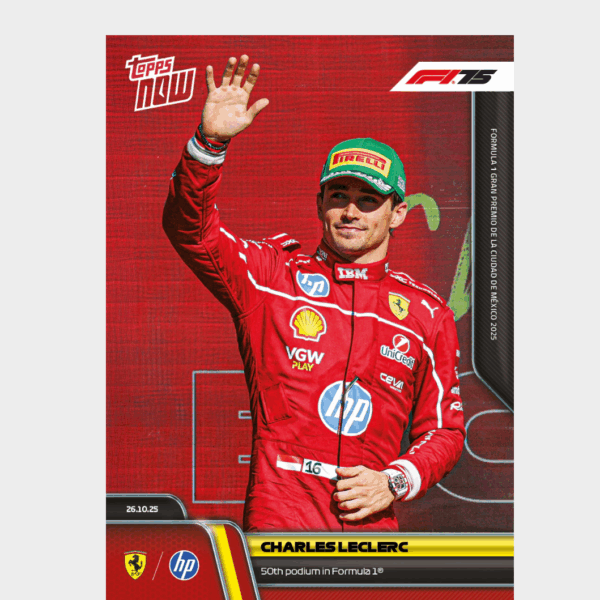 「GOH’S」Charles Leclerc - 2025 Formula 1® Topps NOW® - Card 74 - PR: 3675