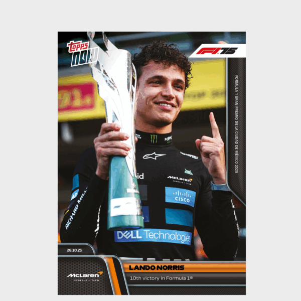 「GOH’S」Lando Norris - 2025 Formula 1® Topps NOW® - Card 72 - PR: 4039