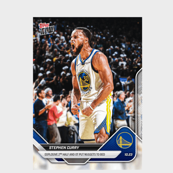 「GOH’S」Stephen Curry - 2025-26 NBA Topps NOW® - Card 22 - PR: 4265