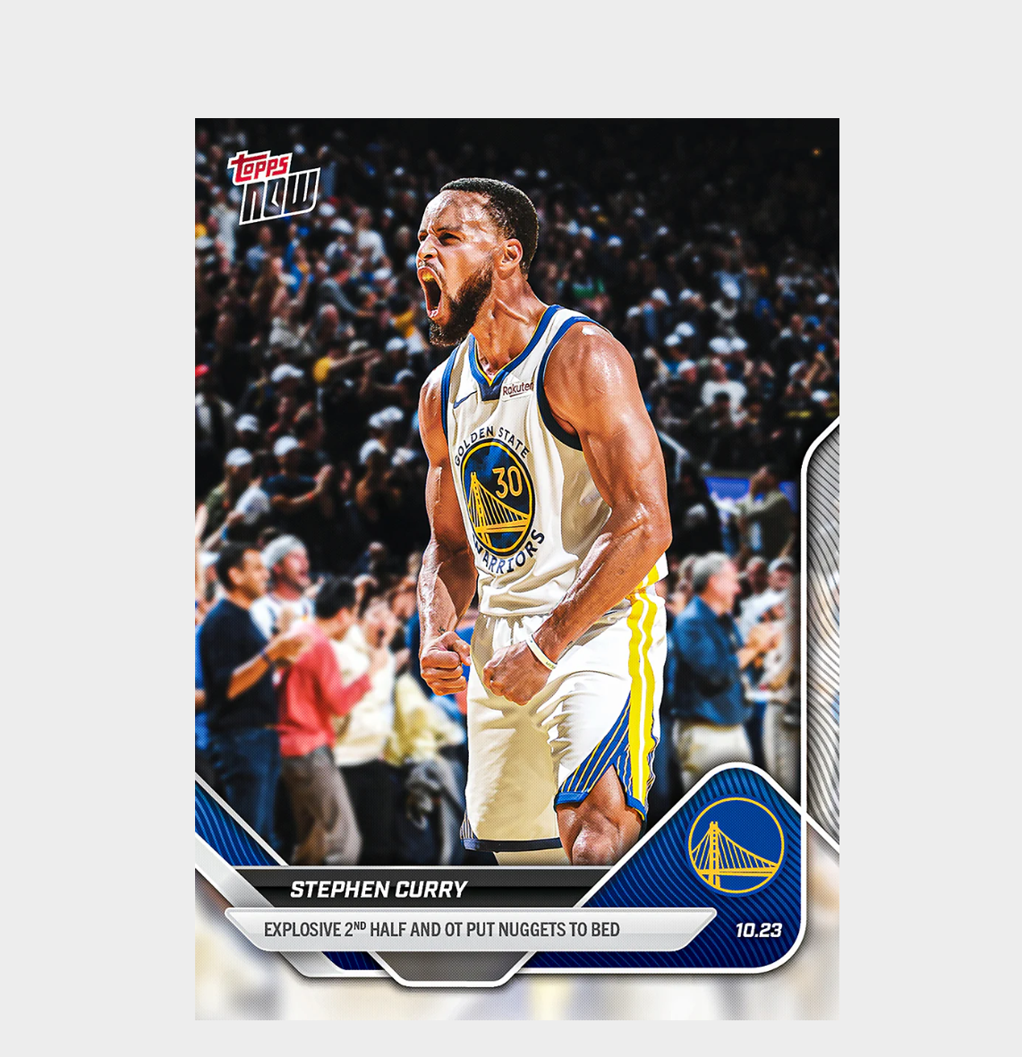 「GOH’S」Stephen Curry - 2025-26 NBA Topps NOW® - Card 22 - PR: 4265
