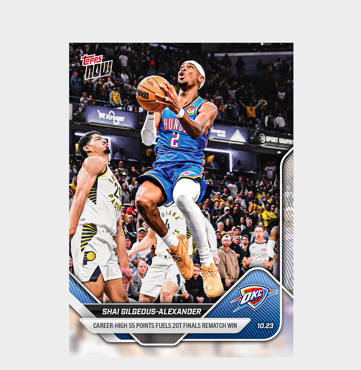 「GOH’S」Shai Gilgeous-Alexander - 2025-26 NBA Topps NOW® - Card 20 - PR: 1280