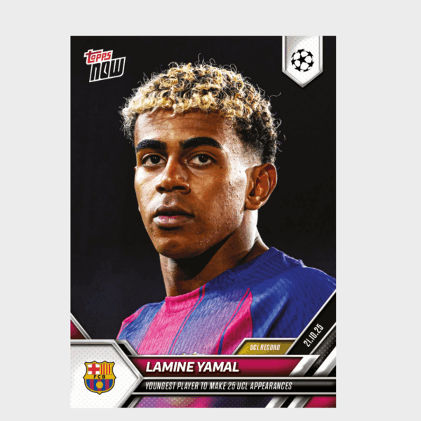 「GOH’S」Lamine Yamal - 2025-26 UCL Topps NOW® - Card 33 - PR: 5105