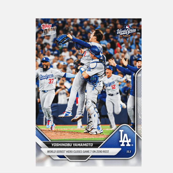 「GOH’S」Yoshinobu Yamamoto - 2025 MLB Topps NOW® - Card 925 - PR: 50705