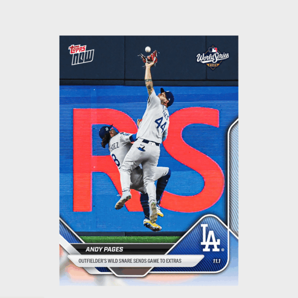 「GOH’S」Andy Pages - 2025 MLB Topps NOW® - Card 923 - PR: 7944
