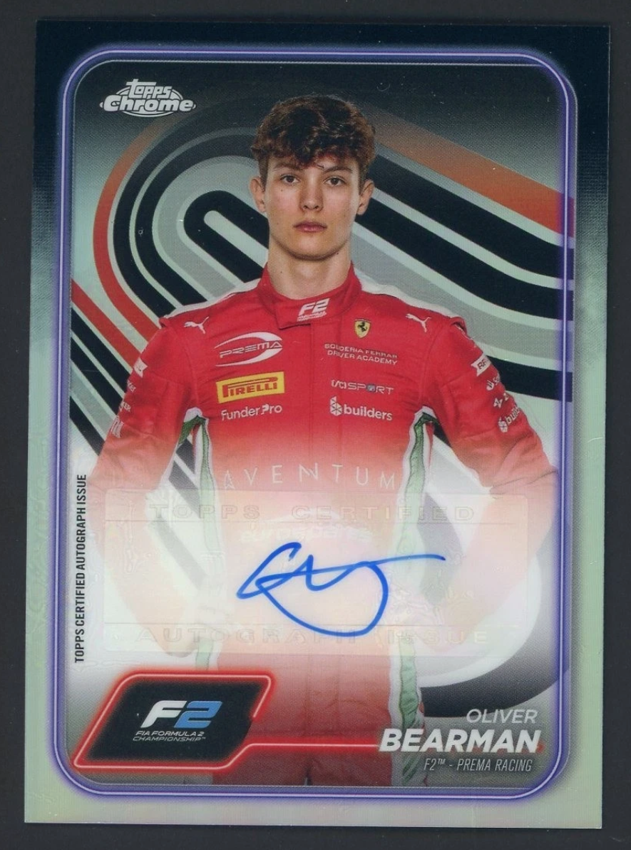 「GOH’S」2024 Topps Chrome F1 Formula 1 Racing Refractor Oliver Bearman AUTO - 代購