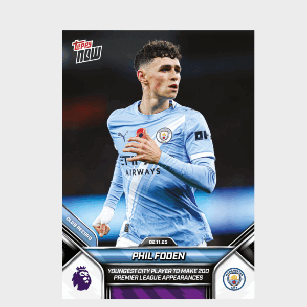 「GOH’S」Phil Foden - 2025-26 Premier League Topps NOW® - Card 47 - PR: 677