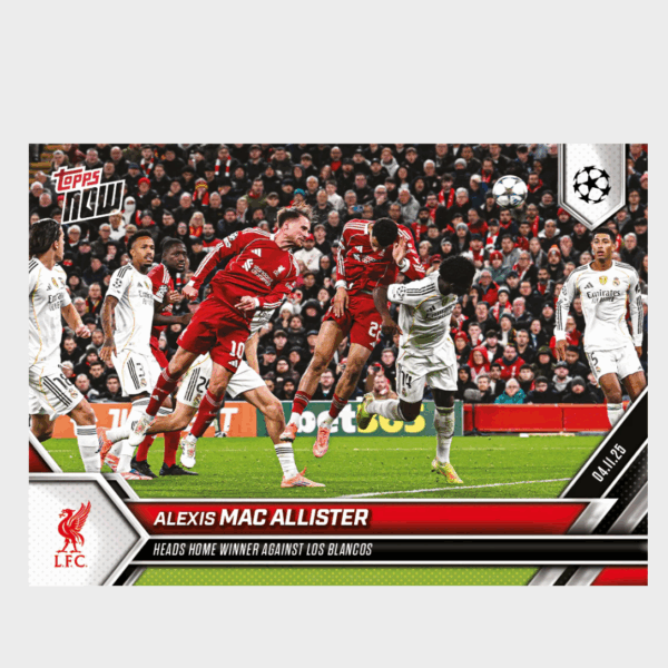 「GOH’S」Alexis Mac Allister - 2025-26 UCL Topps NOW® - Card 45 - PR: 502
