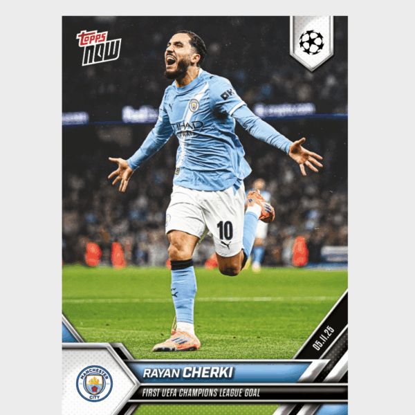「GOH’S」Rayan Cherki - 2025-26 UCL Topps NOW® - Card 48 - PR: 486