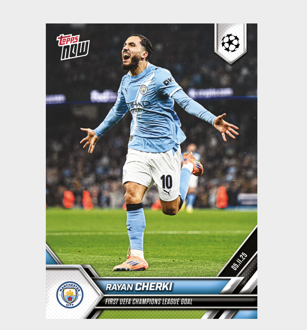 「GOH’S」Rayan Cherki - 2025-26 UCL Topps NOW® - Card 48 - PR: 486
