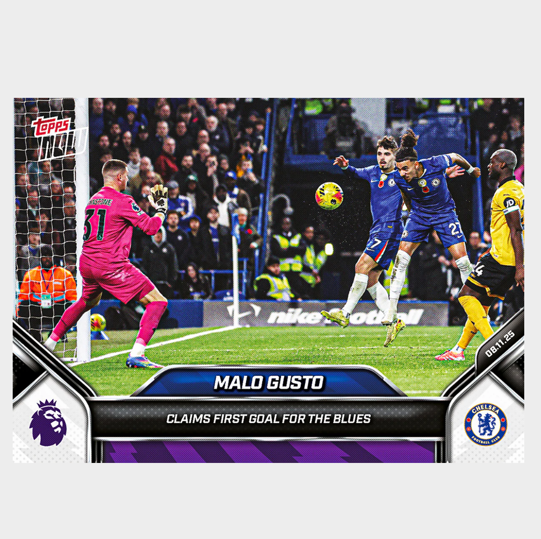 「GOH’S」Malo Gusto - 2025-26 Premier League Topps NOW® - Card 54 - PR: 248