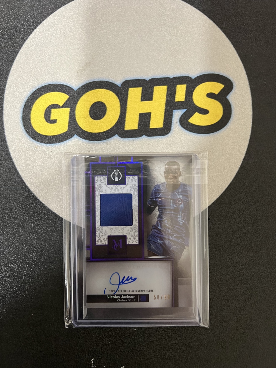 「GOH’S」2024-25 Topps Museum UCC Nicolas Jackson Jersey Auto Autograph #58/99 - 代購