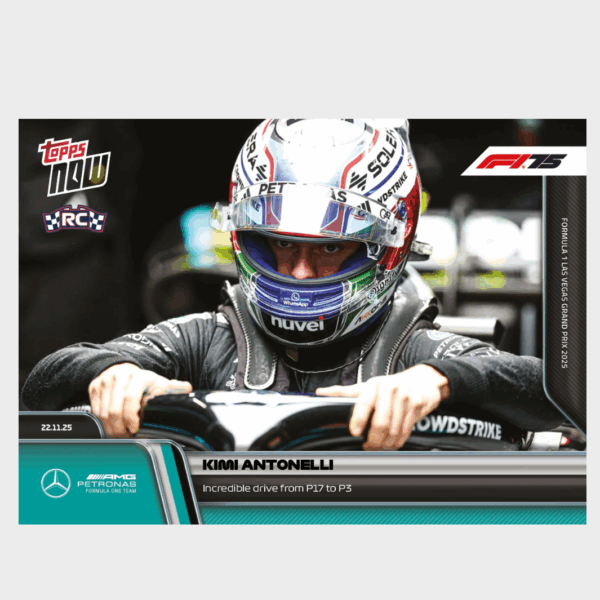 「GOH’S」Kimi Antonelli - 2025 Formula 1® Topps NOW® - Card 81 - PR: 3099