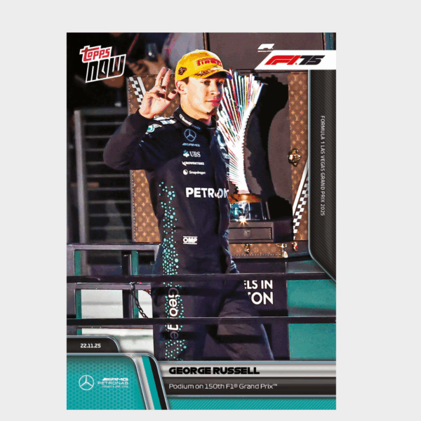 「GOH’S」George Russell - 2025 Formula 1® Topps NOW® - Card 80 - PR: 1748
