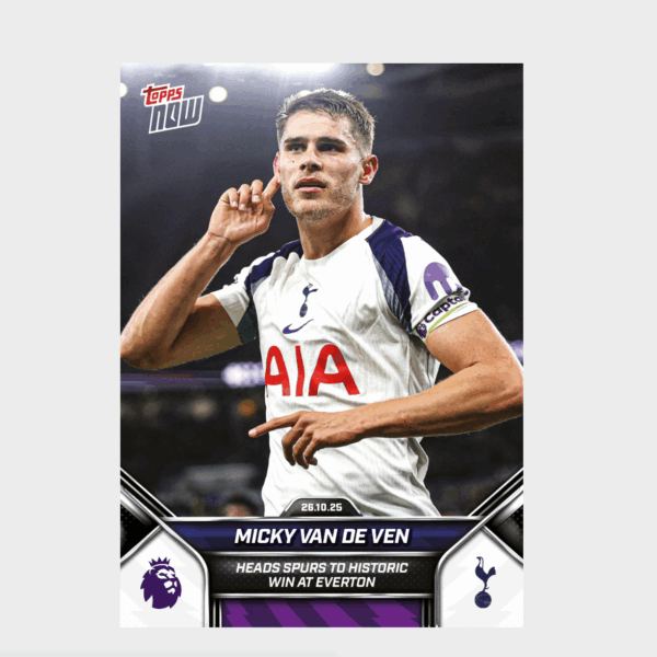 「GOH’S」Micky van de Ven - 2025-26 Premier League Topps NOW® - Card 43 - PR: 510