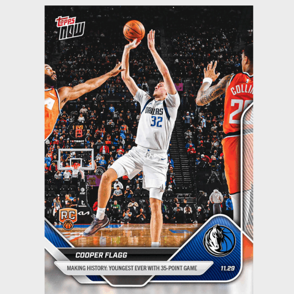 「GOH’S」Cooper Flagg - 2025-26 NBA Topps NOW® - Card 67 - PR: 14329
