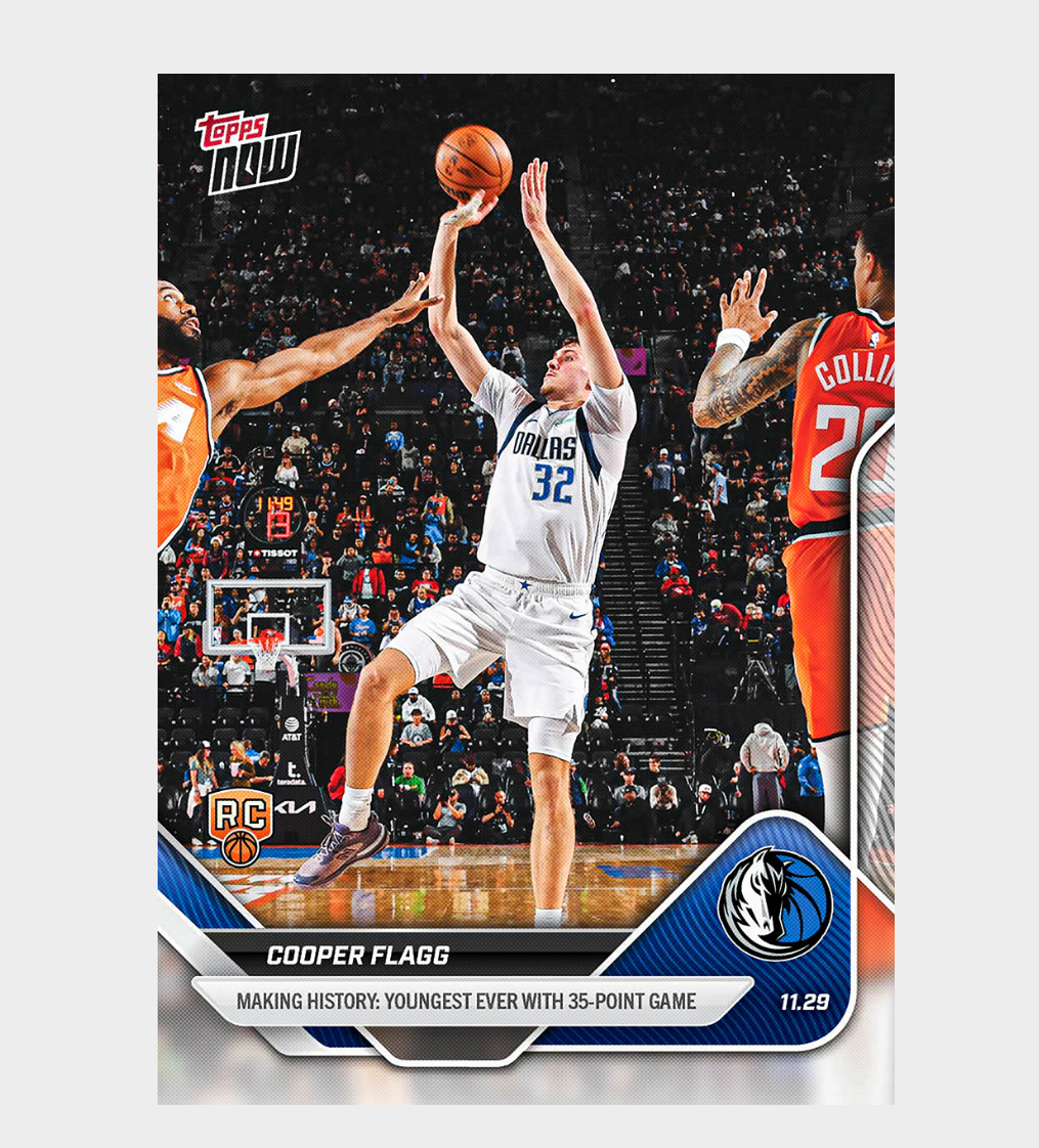 「GOH’S」Cooper Flagg - 2025-26 NBA Topps NOW® - Card 67 - PR: 14329